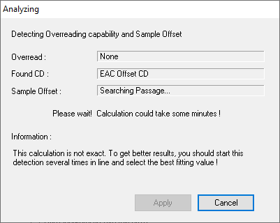 EAC write offset 4